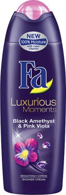 Momentos de lujo FA gel de ducha Negro Amethyst y rosa Viola