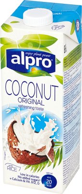 Alpro Coconut original Napójkokosowy mit der Zugabe von Reis mit Calcium und Vitaminen