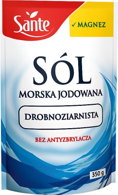 Sante Sól morska drobnoziarnista bez antyzbrylacza z magnezem