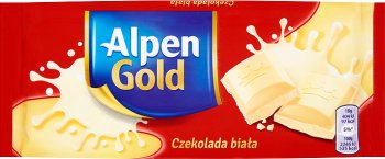 Alpen oro blanco del chocolate