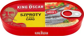 King Oscar espadín en aceite de Caro
