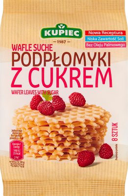 Waffeln trockene Kuchen mit Zucker 8 Stück