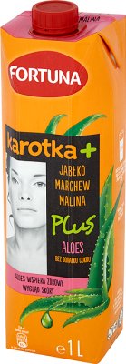 Fortuna Karotka Plus zanahoria jugo de manzana frambuesa aloe +