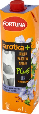 Fortuna Karotka Plus Sok jabłko marchew mango + len