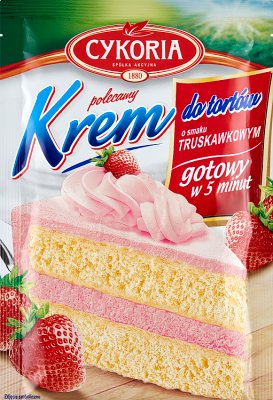 Cream cakes with the taste of strawberry