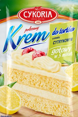 Cream cakes with the taste of lemon