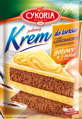 Creme Kuchen mit dem Geschmack von Eierlikör