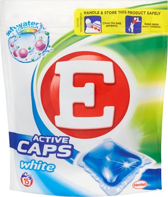 E Active Caps White kapsułki do prania tkanin białych i jasnych
