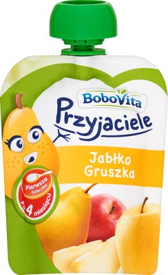 BoboVita Przyjaciel Pierwsza Łyżeczka w tubce Jabłko Gruszka