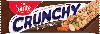 Sante Crunchy baton orzechowo-migdałowy w czekoladzie