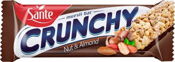 Sante Crunchy nut and almond bar of chocolate