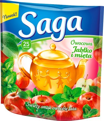 Saga apple fruit tea and mint