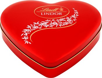 Lindt Lindor Milk tin heart box of chocolates