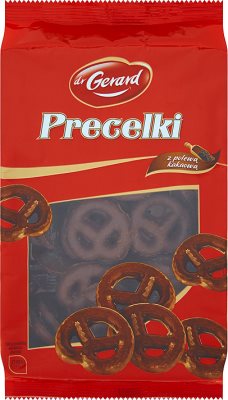 Dr. Gerard Pretzels cocoa biscuits with icing
