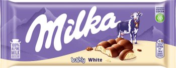 Milka Bubbly White mleczna czekolada z napowietrzona białą czekoladą