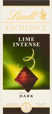 Lindt Excellence lime intense czekolada gorzka limonkowa