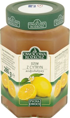 Фруктовый Восторг лимонный джем без сахара 280 г