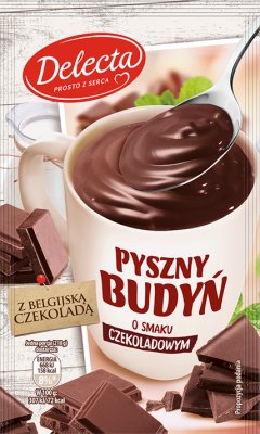 Delecta szybki budyń smak czekoladowy z belgijską czekoladą