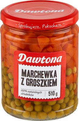 Dawtona Karotten und Erbsen