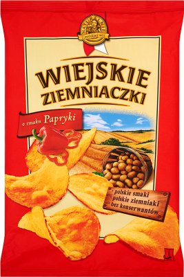 Wiejskie Ziemniaczki chipsy ziemniaczane o smaku papryki