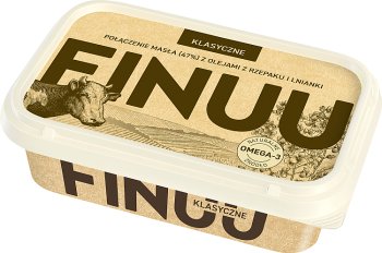 Finuu с финского сливочного масла (47%), рапсового масла и рыжикового классика