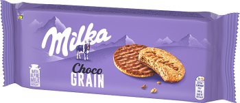 Milka Choco Зерна Печенье с овсом, смоченной в молочном шоколаде с альпийского молока 126 г