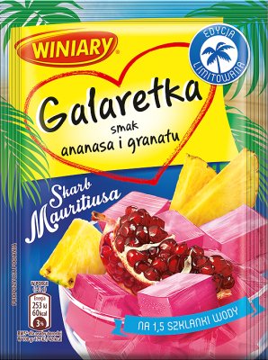 Winiary Skarb Mauritiusa Galaretka smak ananasa i granatu 47 g
