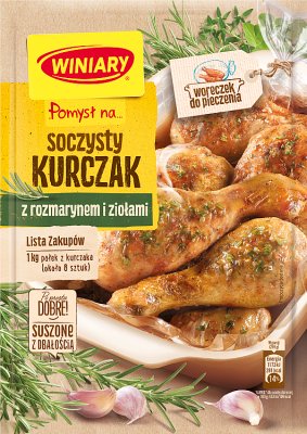 idée Winiary pour ... poulet juteux dans le romarin et herbes 35 g