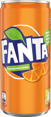 Fanta naranja lata de refresco