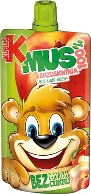 Kubuś Mus 100% Brzoskwinia jabłko marchew banan