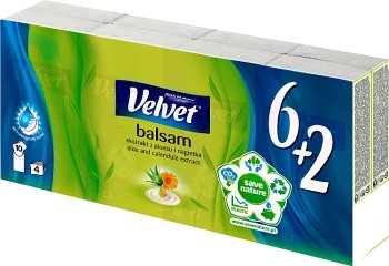 Velvet Balm Gewebe 6x9szt