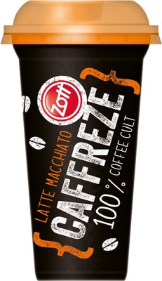 Zott Latte Macchiato Kaffee trinken Milch