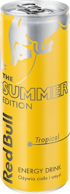 Red Bull Energy Drink energy drink flavored with tropical fruit