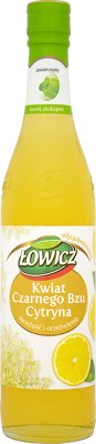 Łowicz sirop de fruits de sureau fleur au citron