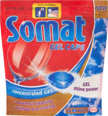 Somat Gel Caps capsules for dishwashers All in 1