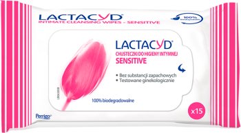 Lactacyd chusteczki do higieny intymnej  sensitive