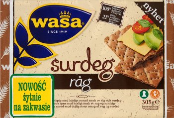 Wasa pieczywo żytnie na zakwasie