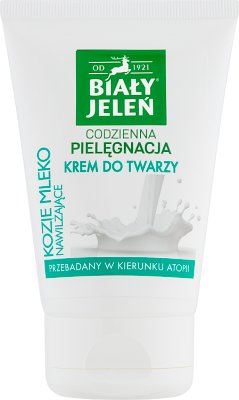 Biały Jeleń hipoalergiczny krem do twarzy nawilżające kozie mleko