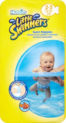 Huggies Little Swimmers __gVirt_NP_NNS_NNPS<__ couches jetables pour la taille de la natation. 2-3
