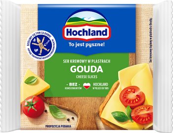 Hochland Schmelzkäse in Scheiben geschnitten Gouda