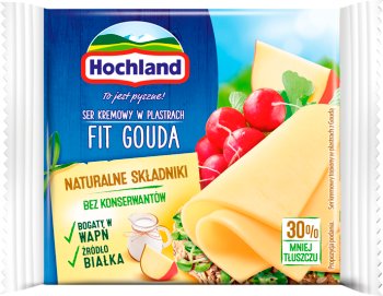 Hochland плавленый сыр нарезанный Гауда Fit