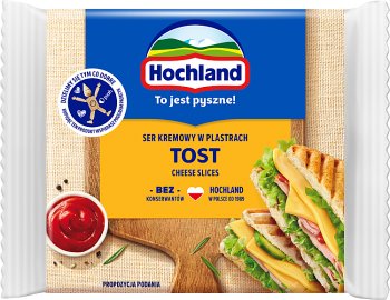 Hochland traitées tranches de fromage Tost
