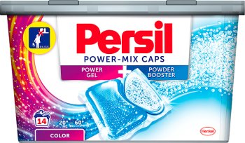 Persil tapas de potencia de mezcla en cápsulas concentradas de agentes para el lavado Coloreds 14 cápsulas