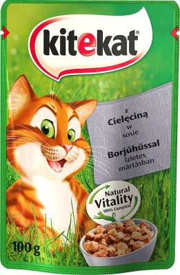 Kitekat wet cat food with veal 100 g