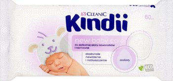 Cleanic Kindii toallitas para la delicada piel de los recién nacidos nueva cuidado del bebé