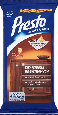 Presto moistened cloth to wooden furniture with oil tend to the