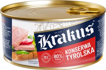 Krakus en conserve tyrolien 88% de viande de porc