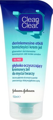 Clean & Clear głęboko oczyszczający kremowy żel do mycia twarzy
