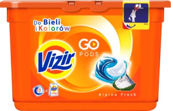 Vizir Go Pods żelowe kapsułki piorące Alpine Fresh - do bieli i kolorów