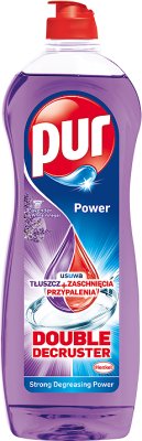 Pur Power płyn do mycia naczyń usuwający tłuszcz i zaschnięcia lavender & white vinegar